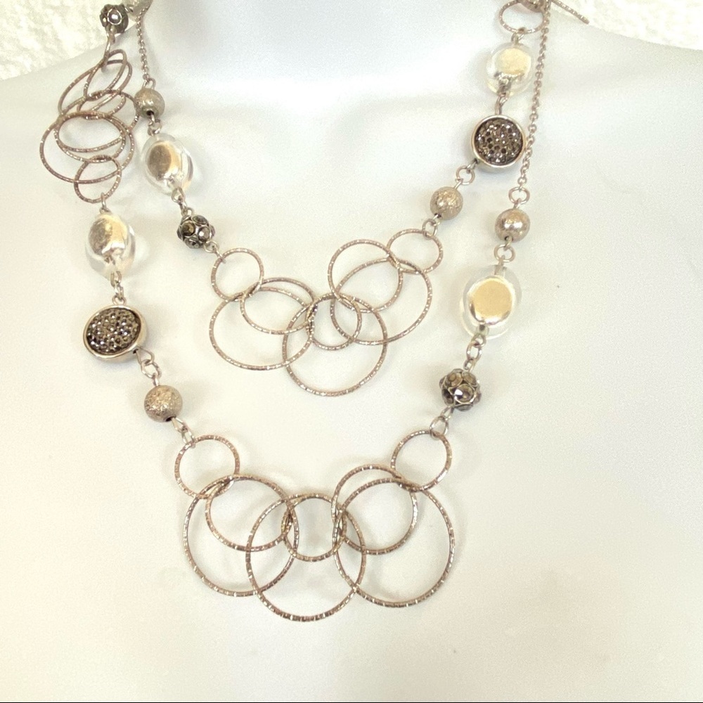 NEW YORK & Co. Long Necklace Silvertone
